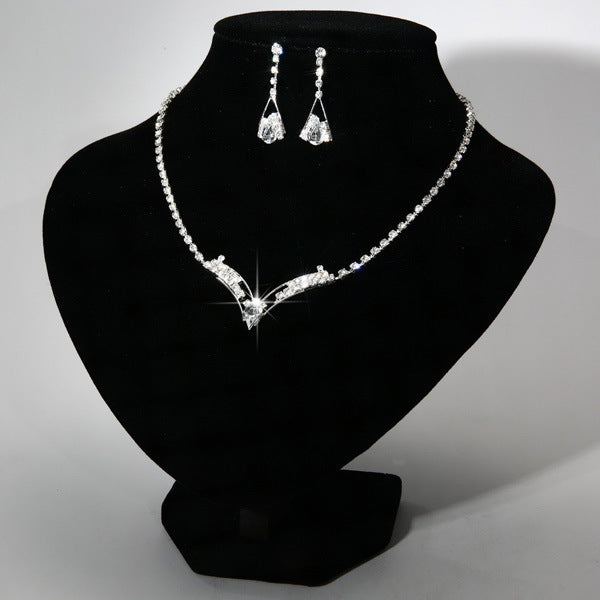 Fashion Water Drop Bridal Necklace & Earring Set