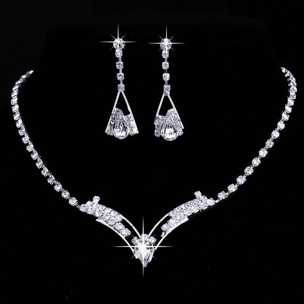 Fashion Water Drop Bridal Necklace & Earring Set