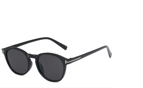 T-shaped round sunglasses