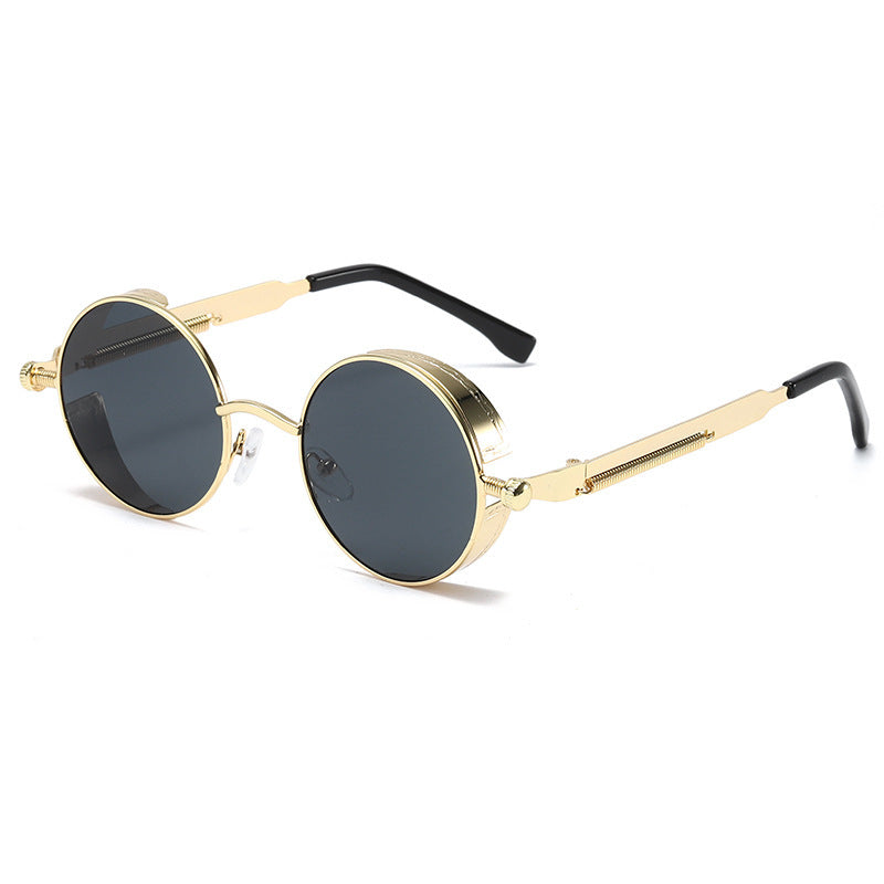 Classy Round Frame Metal Sunglasses